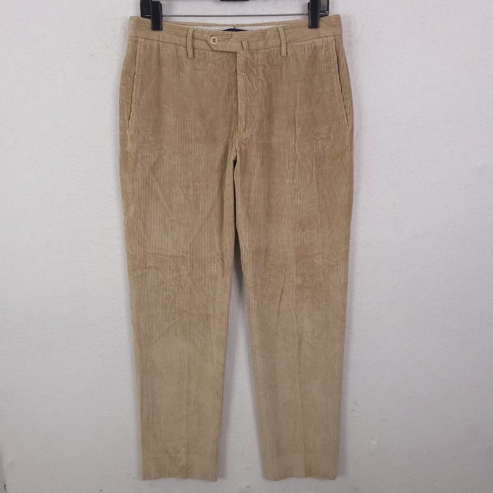 Incotex Corduroy Trousers Pants Mens 32x29 Tan Classic Fit Pattern B Slowear